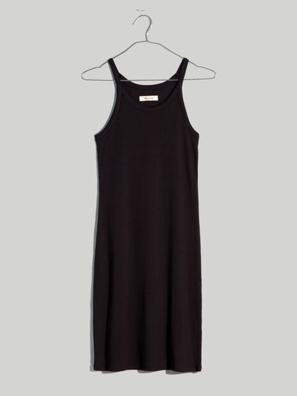 Madewell Supima Rib Mini Dress Black